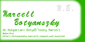 marcell botyanszky business card